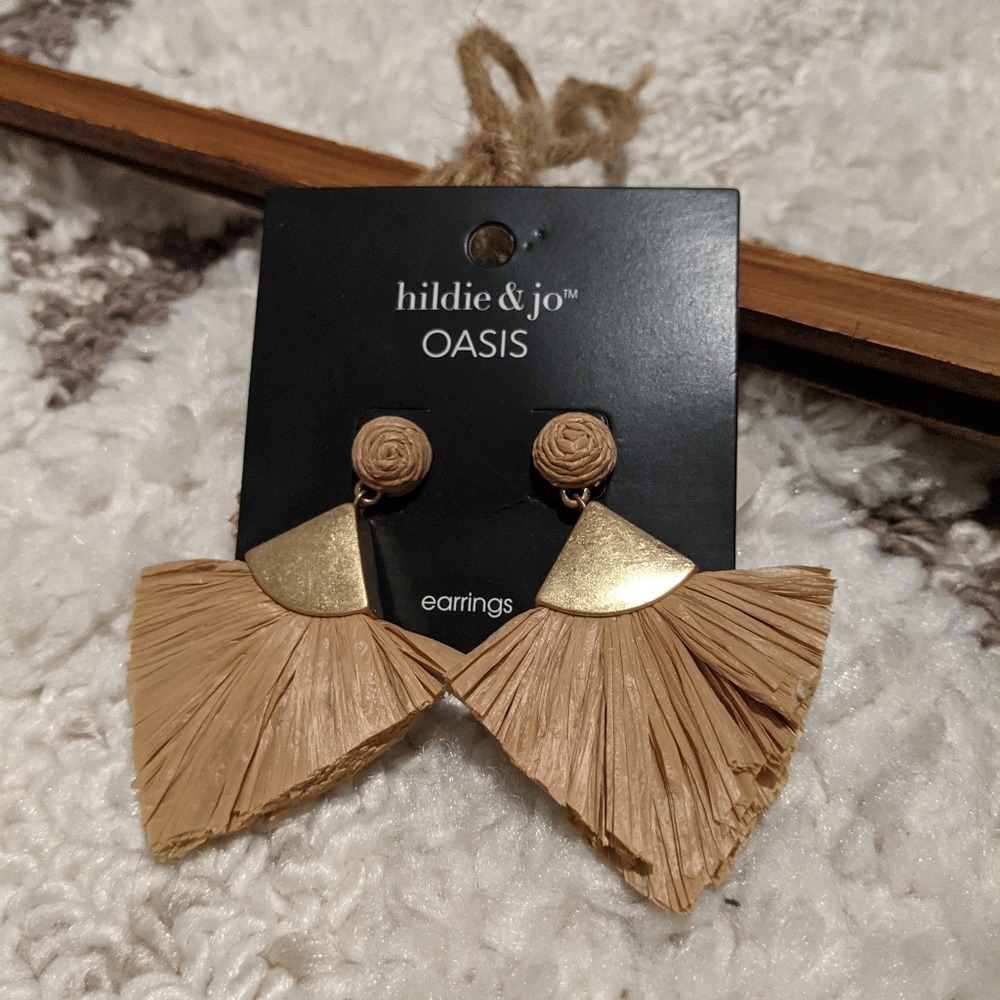 3 for $30 | Straw boho earrings